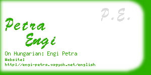 petra engi business card